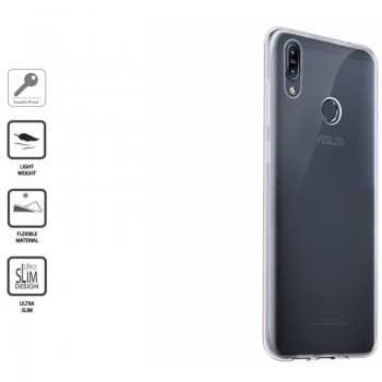 Silikoninis dėkliukas 1.0 mm. storio - permatomas (ZENFONE MAX M2 ZB633KL)